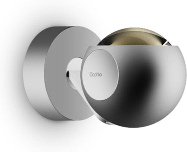Occhio io 3d pico up C LED-Wand- und Deckenleuchte in Chrom matt und Weiß matt mit dimmbarer Warmweiß Lichtquelle (3000K) - Bild 1