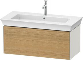 Duravit Waschtischunterschrank ohne Aufsatz White Tulip matt weiß, B/T/H: 98,4 x 45,8 x 41 cm - Bild 1