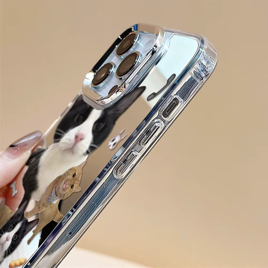 Luxus Make-Up Spiegel Handyhülle für Apple iPhone 17 Pro Max 16 15 14 13 12 in Transparent - Bild 6