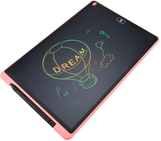 TOMTOP JMS LCD Schreibtafel, Elektronisches digitales Zeichenbrett, 12 Zoll, Rosa - Bild 1