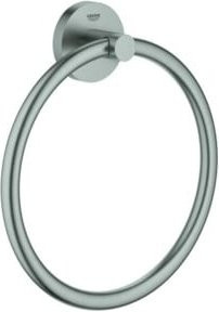 Grohe Handtuchring Essentials mit verdeckter Befestigung in Silber - Bild 1