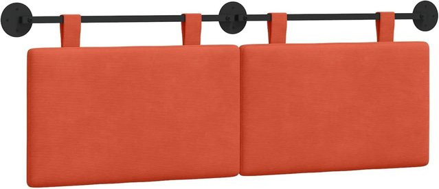 vidaXL Hängevorderseite in Rot-Orange aus Cordstoff, B/H/T: 150 x 55 x 5 cm - Bild 1