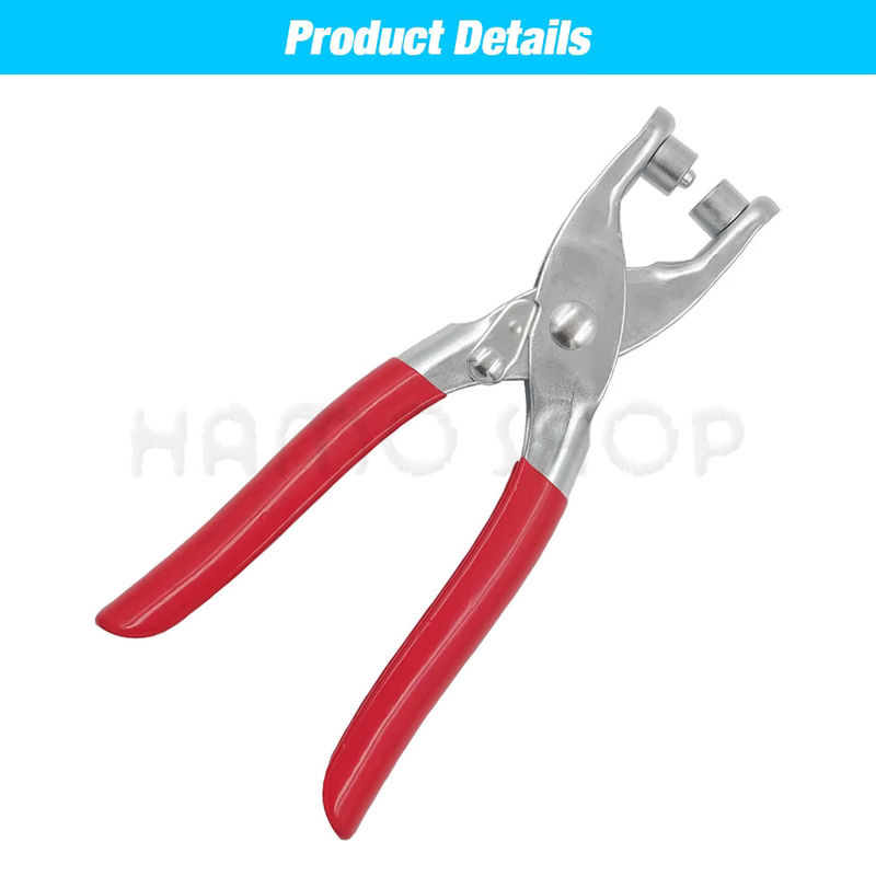 Hamoshop Ösen-Set mit 4 mm Metallösen und Lochzange für Lederhandwerk in Silber - Bild 3