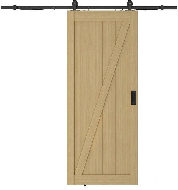 Vente-unique Schiebetür Balerma in Naturfarben Hell Beige, Breite: 63 cm - Bild 1