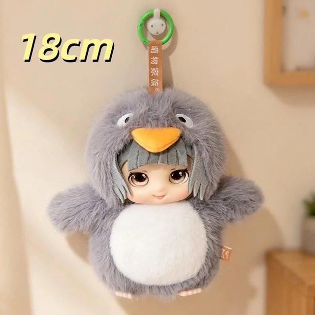 Yiran Health & Beauty Arknights Pinguin Plüschtier, Schwarz Grau, ab 1,5 Jahre - Bild 1