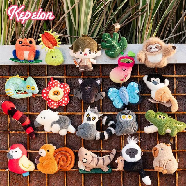 52TOYS Kepelon Tropischer Regenwald Abenteuer Kühlschrankmagnet Blind Bag, Eichhörnchen Capybara Anhänger, Bunt / Mehrfarbig, Plüsch / Textil - Bild 1