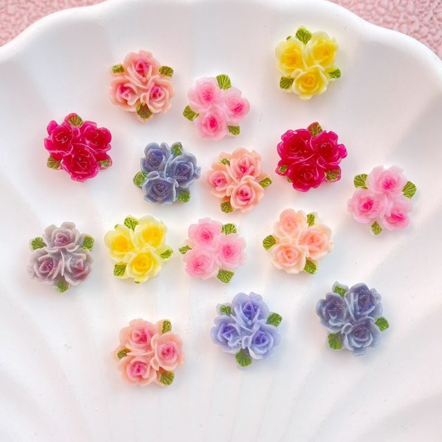 TSXJY Blumen Serie Harz Ornament, 50 Stück - Bild 1