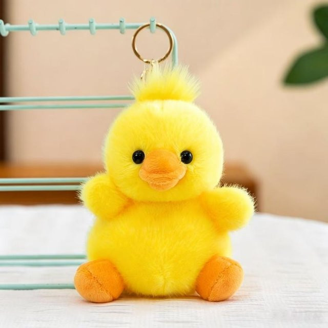 Linyi toy Kawaii Flamingo Elefant Pferd Ente Pinguin Plüschtier, Plüsch Schlüsselanhänger, ab 14 Jahre - Bild 1