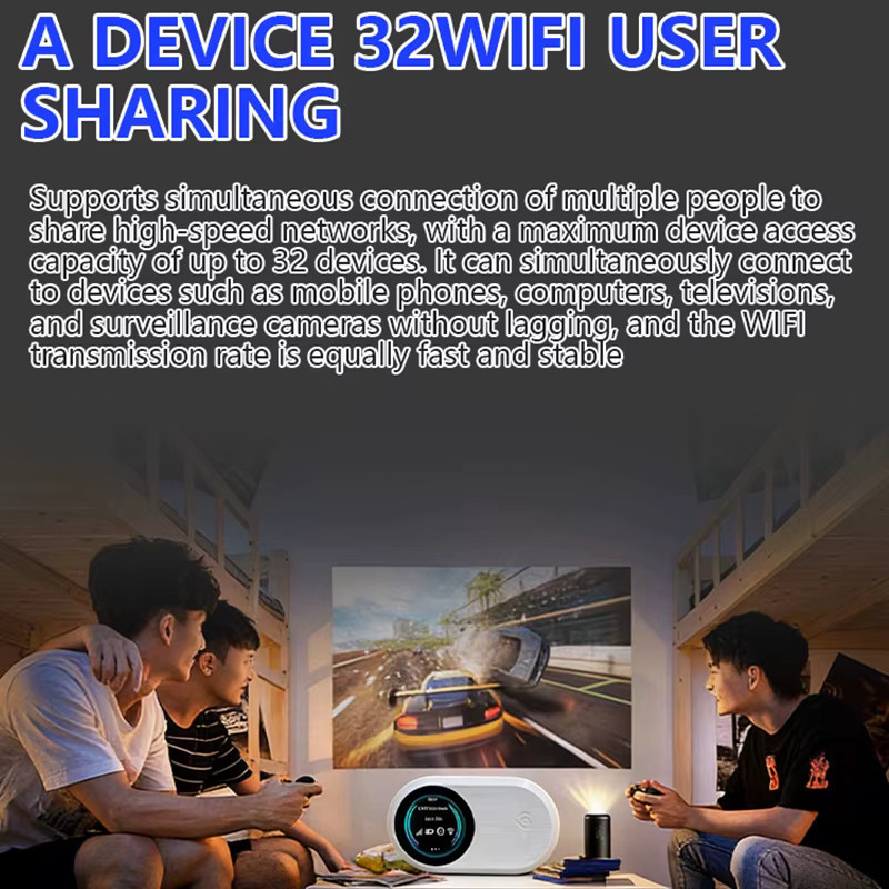 KEBIDUMEI 4G LTE WiFi 6 Pocket Mobile WiFi Router mit 3000mAh Akku in Weiß - Bild 4