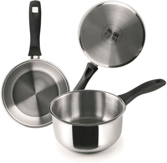 IBILI Saucière aus Edelstahl für Induktion, Silber, Durchmesser: 18 cm - Bild 1