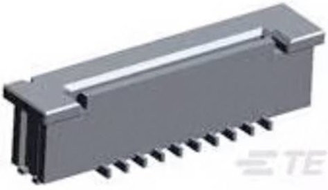 TE Connectivity FFC/FPC-Anschluss 1-1734741-0, 10 Polzahl, Rastermaß: 0,5 mm, Schwarz - Bild 1