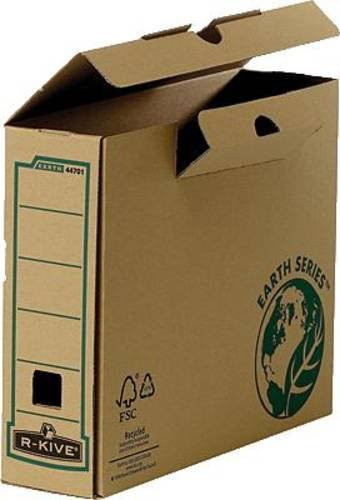 Fellowes Archivschachtel Bankers Box Earth aus Recycling-Karton für DIN A4, Braun, 20 Stück, B/T/H: 25,4 x 8,0 x 31,5 cm - Bild 1