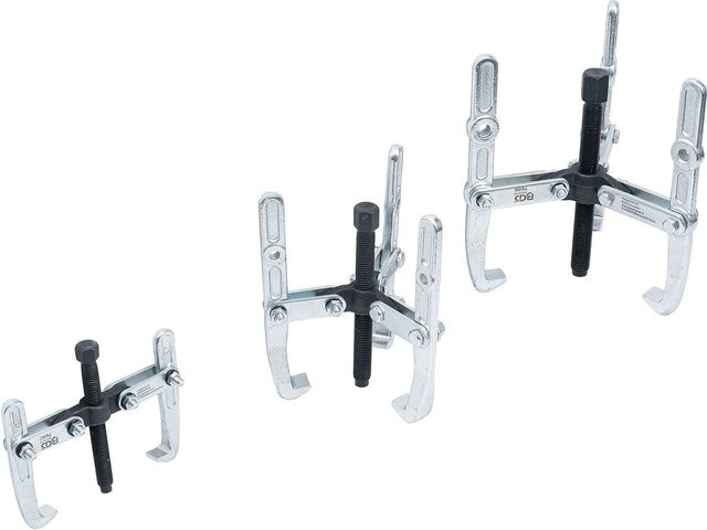 BGS Abzieher-Satz 2- und 3-armig in Silber, 3-teilig, 100 mm, 120 mm und 150 mm - Bild 1