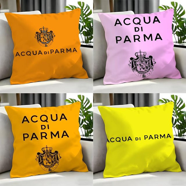 Acqua Di Parma Kissenbezug-Set, 4-teilig, Weiß, Dekorativ mit Grafik-Design für dein Sofa - Bild 1