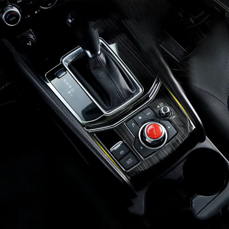 YaLumei Mittelkonsole Abdeckung für Mazda CX-5 KF, Getriebe-Schaltpanel und Getränkehalter-Rahmen Zubehör - Bild 2