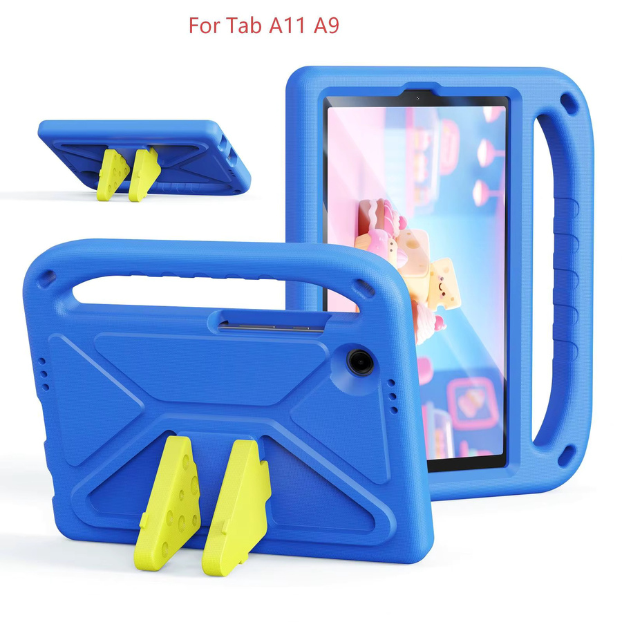 DUXDUCIS stoßfeste EVA-Hülle für Kinder für Samsung Galaxy Tab S11, S10 Lite, S9 FE, S8 11 Zoll, Tab A9 8.7 und A11 Plus mit Anti-Drop-Ständer in Pink oder Blue - Bild 2