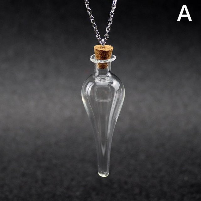 FoxLee Glückstrank Magisches Flüssiges Glück Farbwechselndes Glasfläschchen als Hängendes Ornament in Schwarz, Gold und Transparent - Bild 1