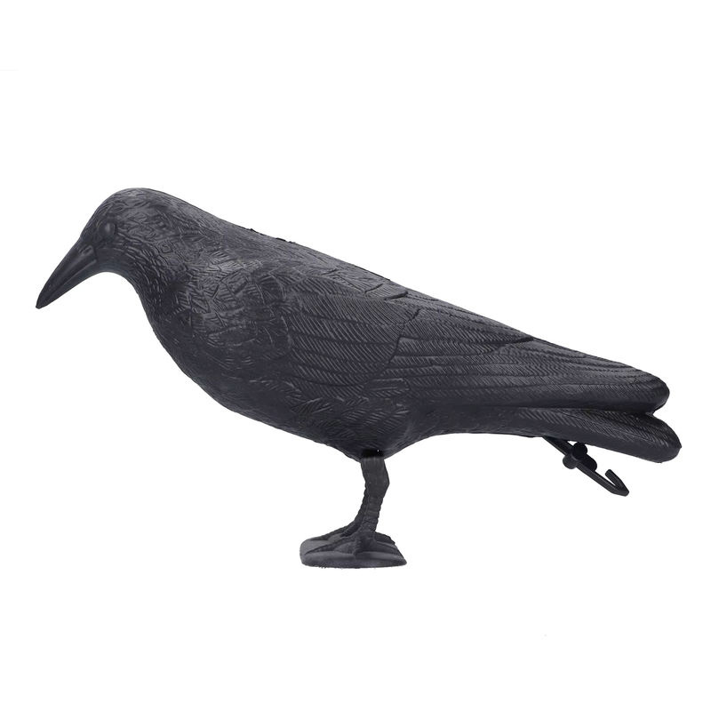 TOPINCN Krähe Decoy Simulation aus Kunststoff in Schwarz als Jagdköder und Gartendekoration - Bild 5