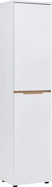 Mömax Regalkombination Dallas in Weiß und Eiche Artisan mit Soft-Close-Türen, H x B x T: 197 x 45 x 38 cm - Bild 1