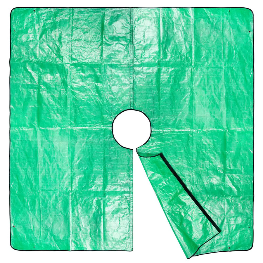 Faltbare Gartenplane für die Blattaufbewahrung im Außenbereich, Grün, B/B/H: 200 x 200 x 100 cm - Bild 2