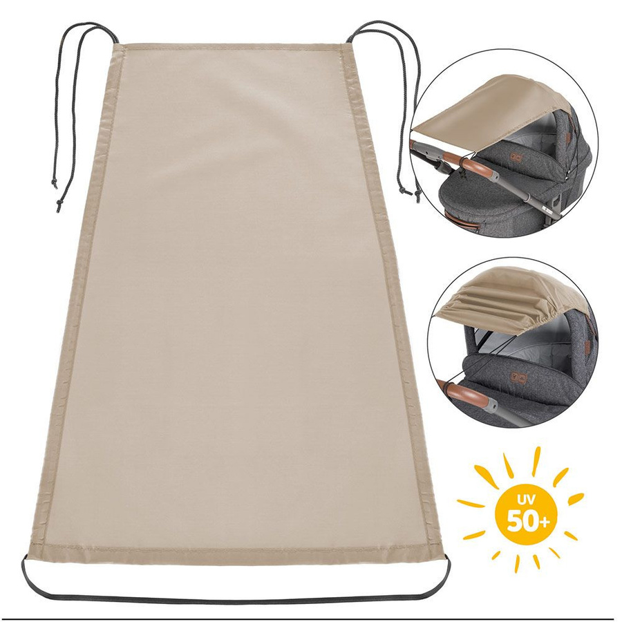 Zamboo Universal Sonnensegel für Kinderwagen in Beige - Bild 1