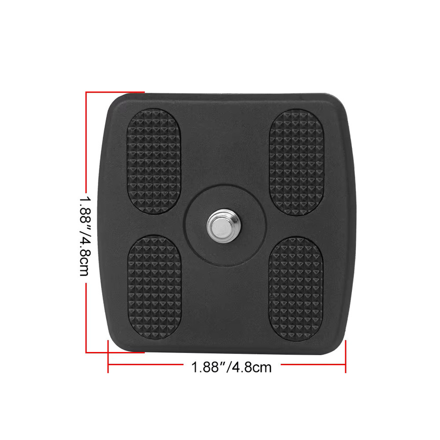 TRUIFOTO Universal Pro 2 Kamera Schnellwechselplatten mit 1/4"-20 Schrauben für DSLR-Kameras und Stativ-Kugellköpfe, Schwarz, Kunststoff - Bild 3