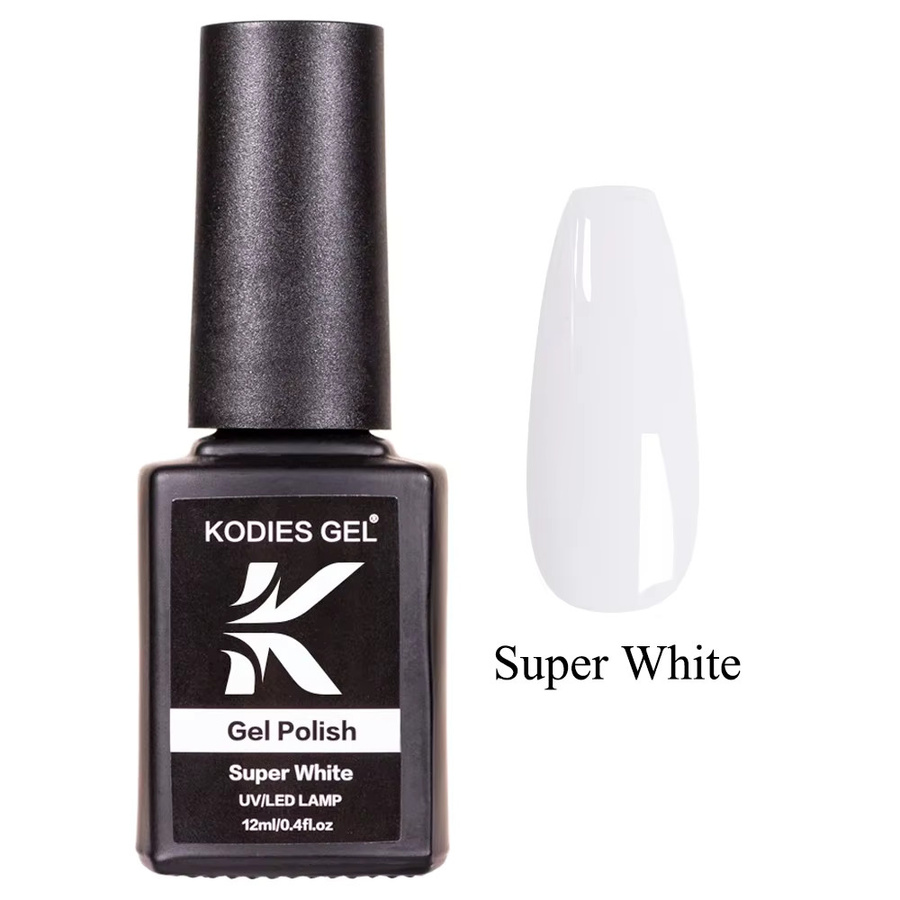 KODIES GEL Super White Gel Nagellack, Unisex - Bild 2