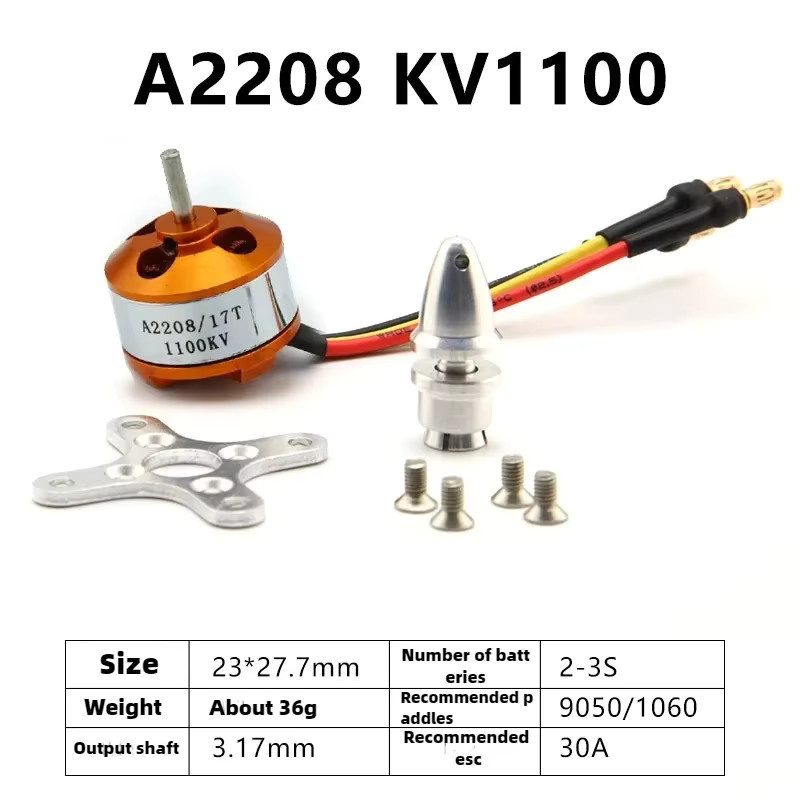 EVANOVM Modellflugzeugmotor, Starrflügel-Drohnenmotor, Metall - Bild 1