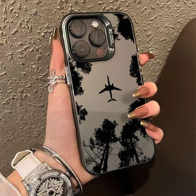 Luxus Flugzeug Design Handyhülle für Apple iPhone 17 Pro Max mit matter Oberfläche und harter IMD Schutzhülle - Bild 1