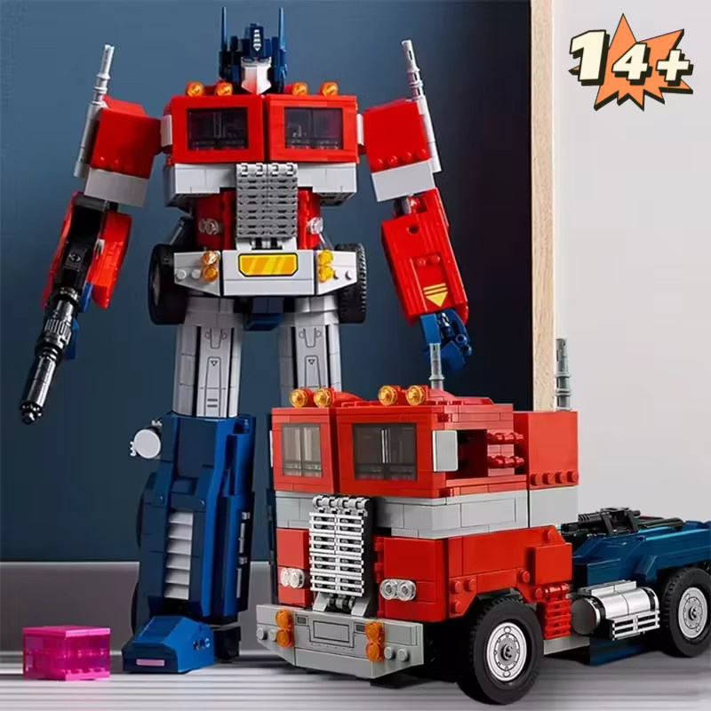Hot Toys Transformers Technischer Transformations-Truck Optimus Prime Roboter-Krieger, Bausteine Puzzle-Modell, 1508 Teile - Bild 4