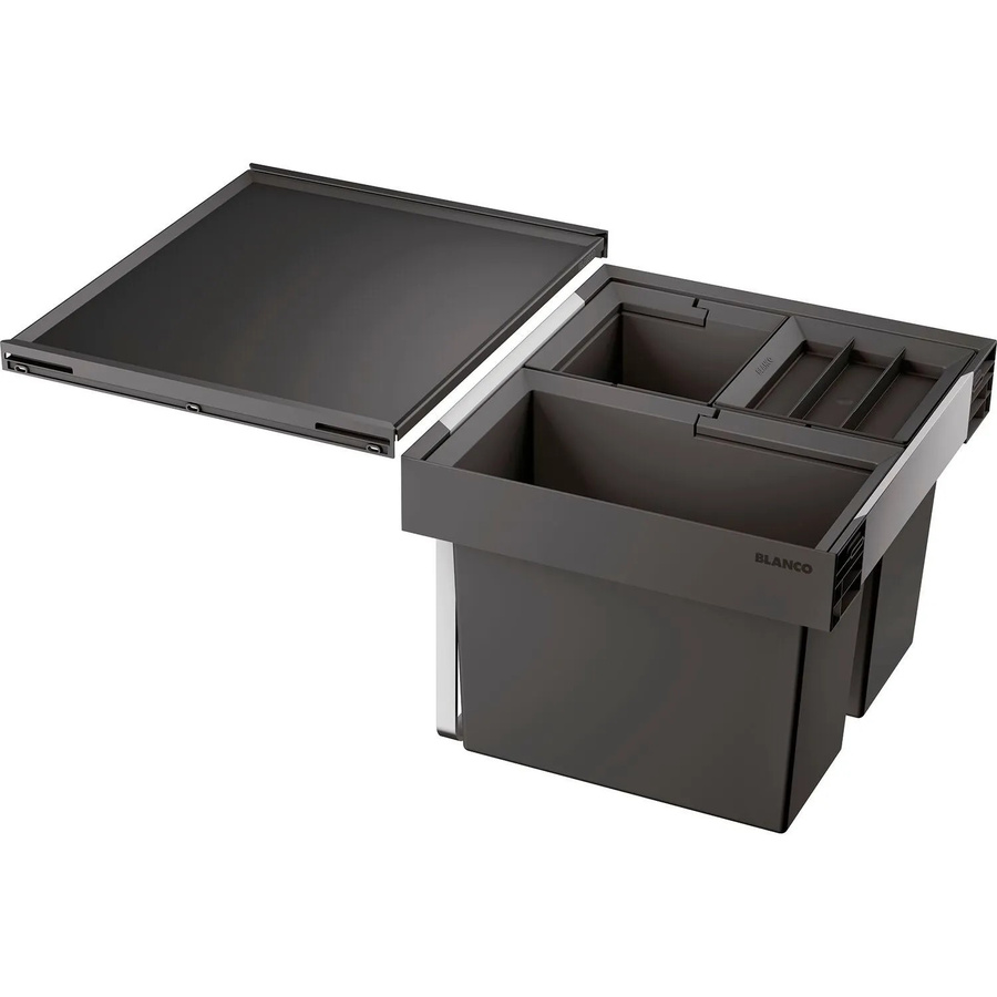 Blanco Abfallsammler Flexon II 50/3 mit Deckel in Anthrazit, B/T/H: 50,0 x 40,0 x 35,5 cm - Bild 2