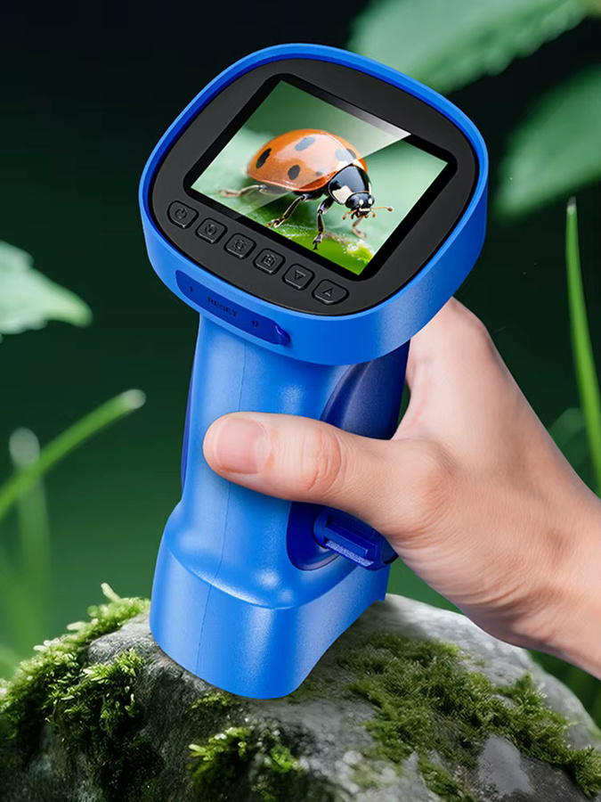 INSKAM Digitales Mikroskop, Mini-Mikroskopkamera, 1000-facher Zoom, Blau - Bild 6