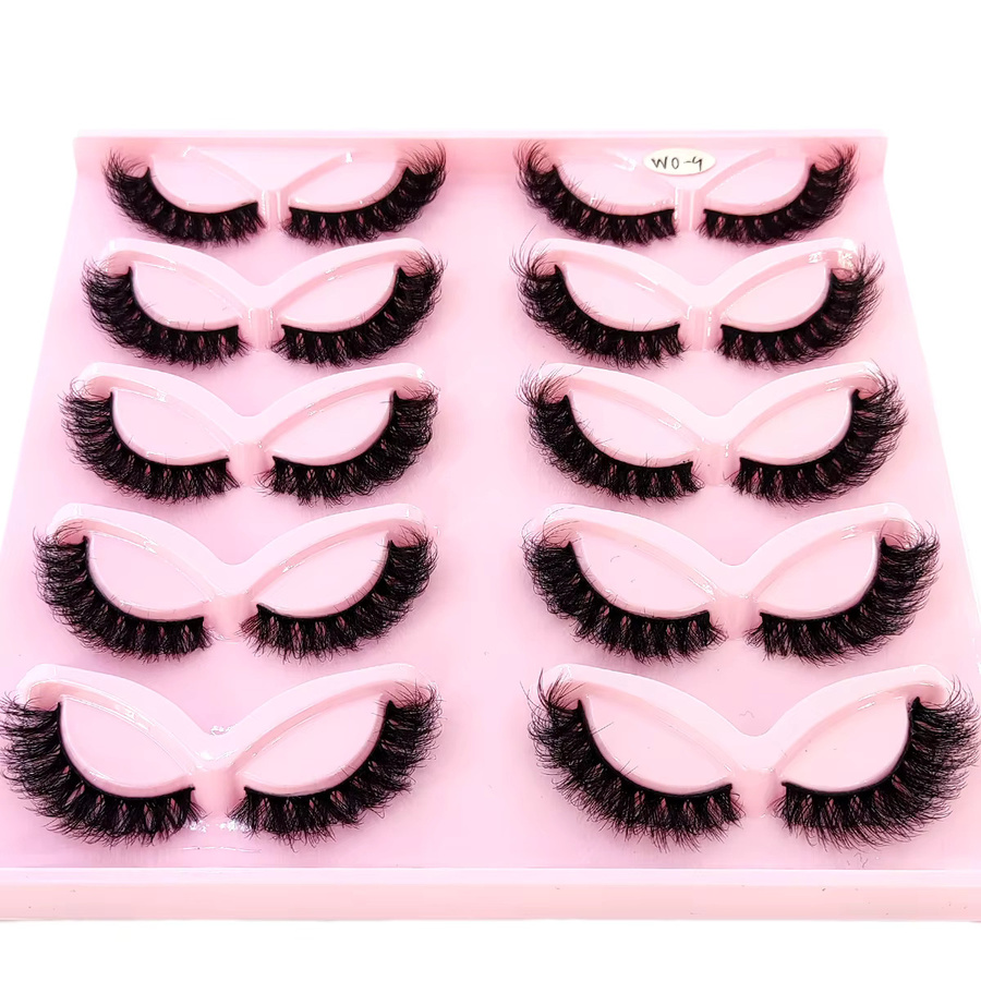 HBZGTLAD Falsche Wimpern, 3D-Faux-Nerzwimpern, Black, Unisex - Bild 4