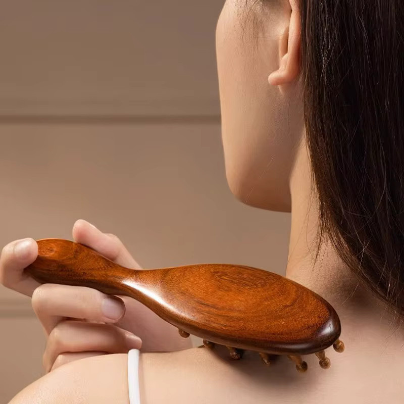 Loc-Bürste Massagekamm aus Holz, breiter Zahnkamm, Unisex - Bild 3