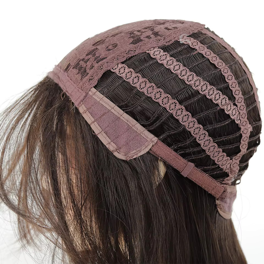 allaosify Synthetische Perücke für Damen, lange, glatte Haare - Bild 2