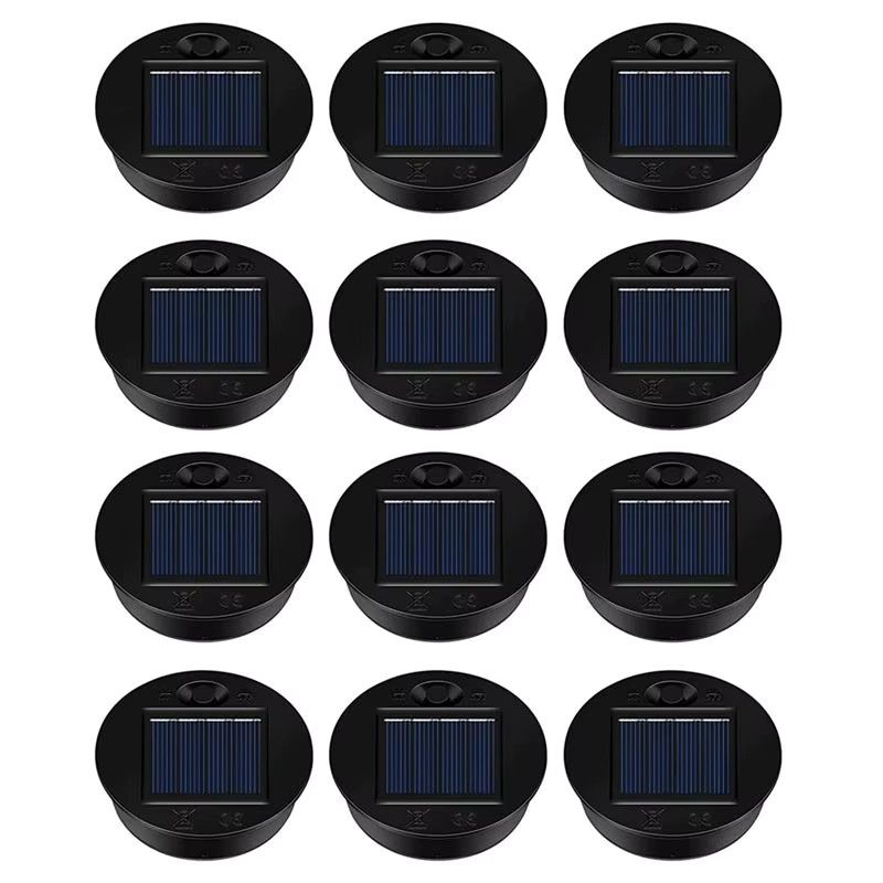BaoBao 12er-Pack Ersatz-Solarlichtteile mit wasserdichtem LED-Solarpanel als Laternendeckel für den Außenbereich - Bild 6