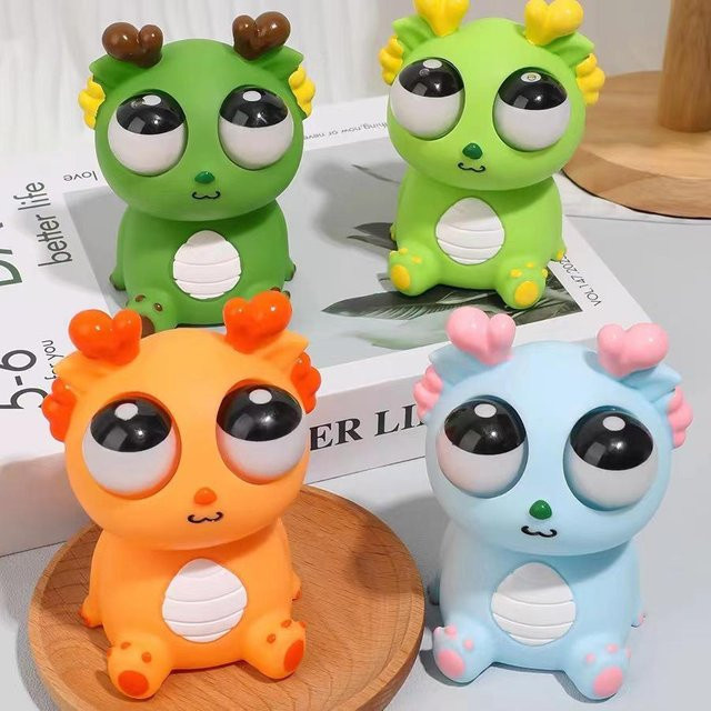 Yiran toy Drachen Fidget Spielzeug Pop-Out Augen Stressabbau - Bild 1