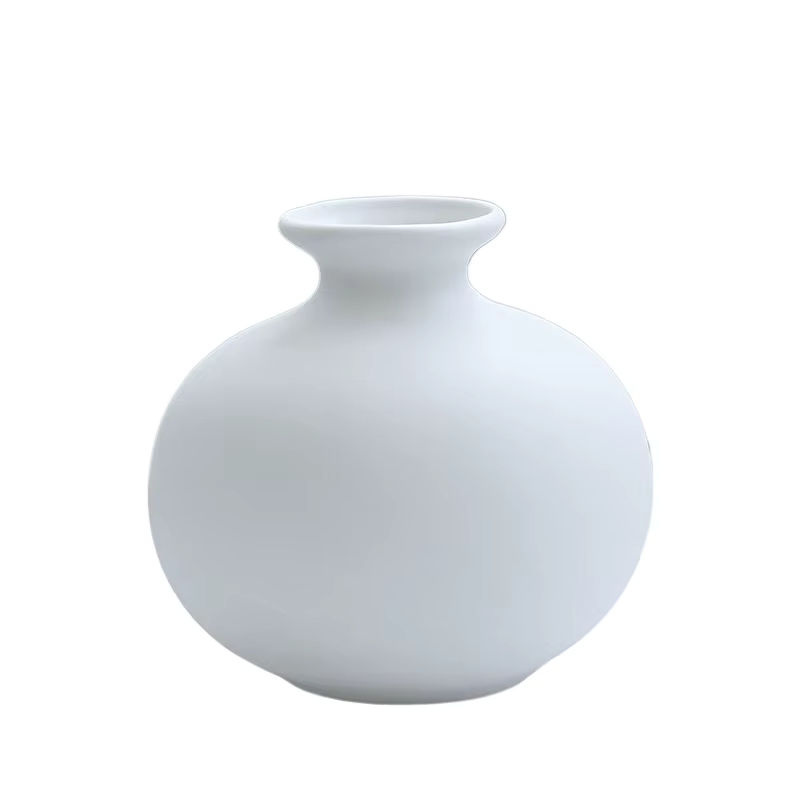 Fünfteiliges Keramikvasen-Set in Weiß im minimalistischen Design für deine Tischdekoration - Bild 3