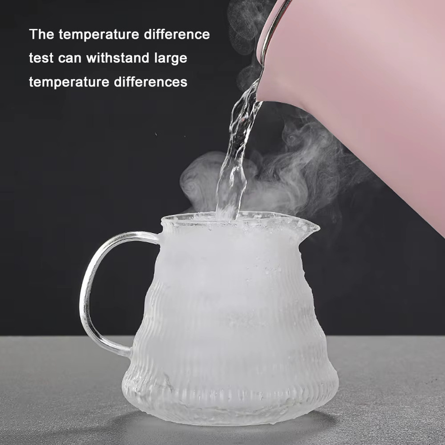 MYVIT Kaffeekaraffe in Wolkenform aus Klarglas mit Deckel, 600 ml, transparent - Bild 5