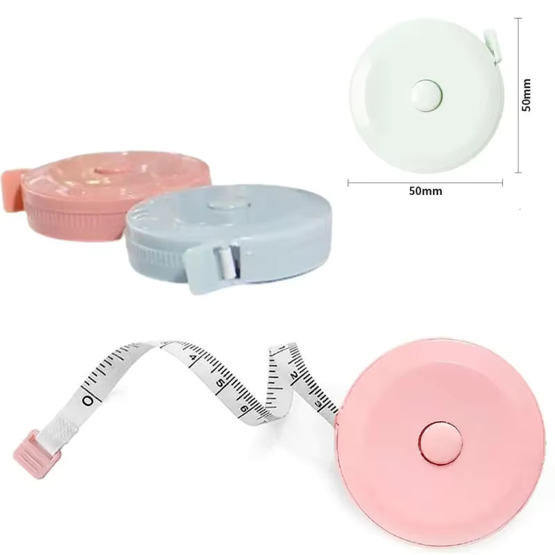 Doppelseitiges, einziehbares Maßband aus Kunststoff in Pink für Schneiderarbeiten, Basteln und medizinische Messungen - Bild 2