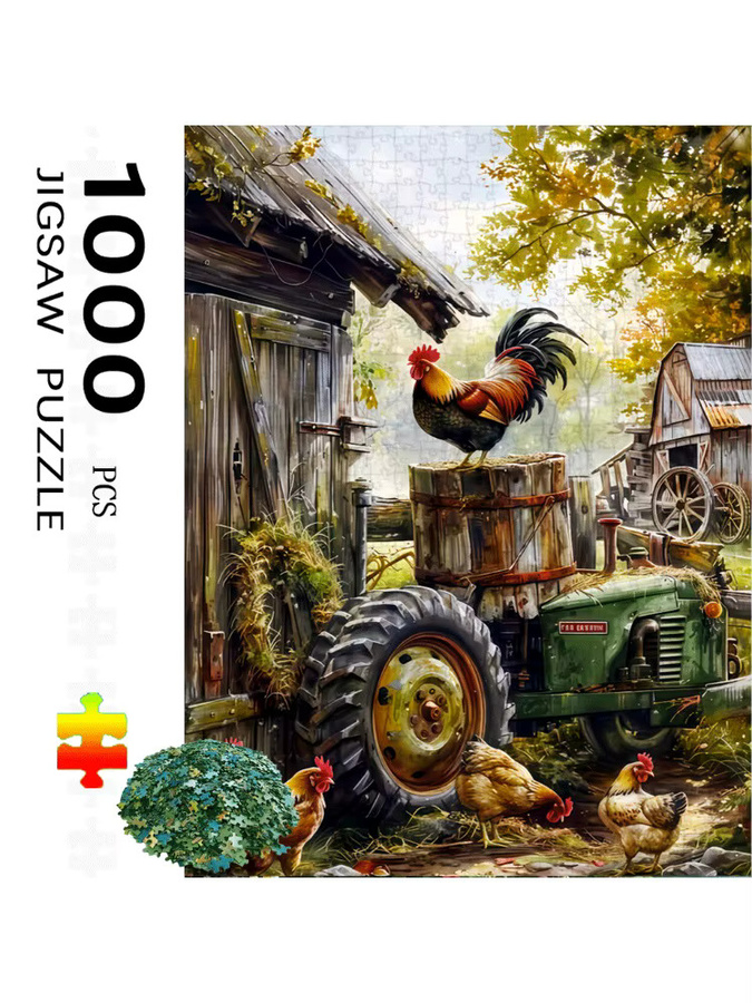 AZNM Bauernhofszene Puzzle, 1.000 Teile - Bild 6