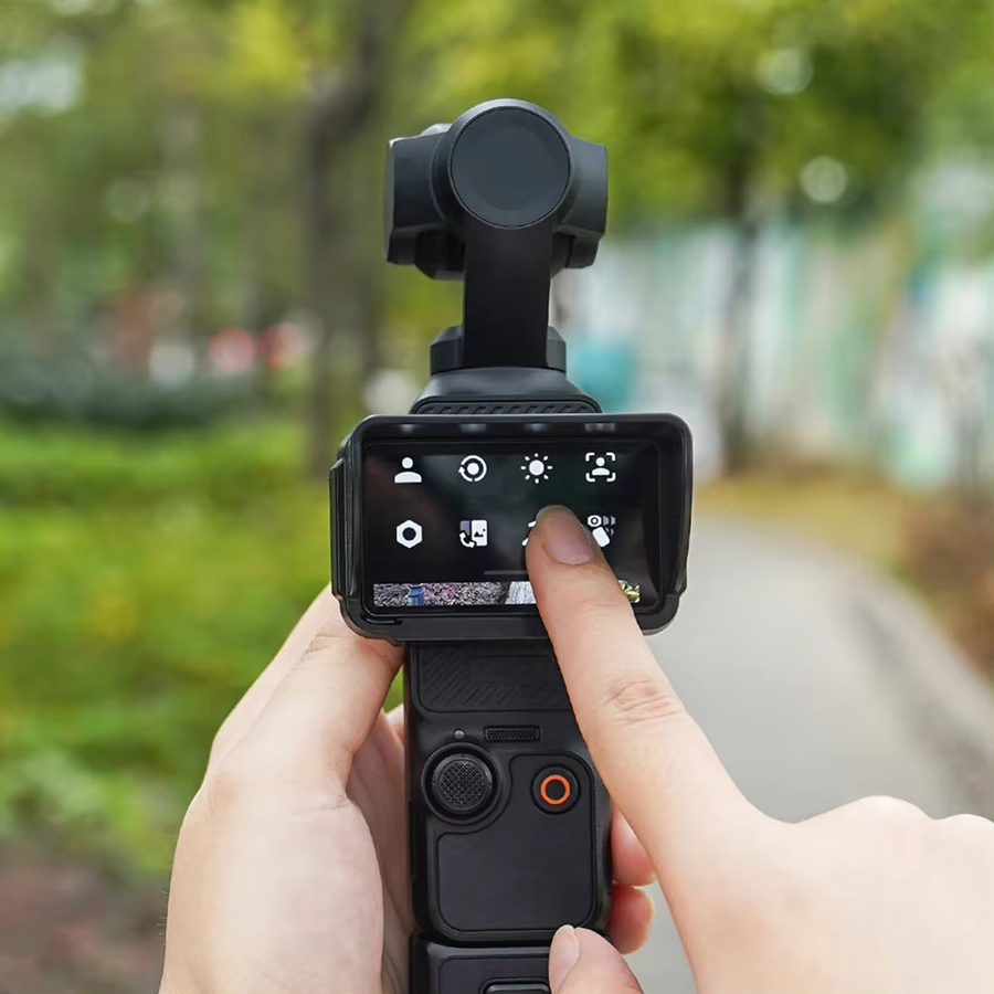 DJI Osmo Pocket 3 Sonnenschutz Abdeckung Schwarz mit Schnellverschluss zur Lichtabschirmung - Bild 3