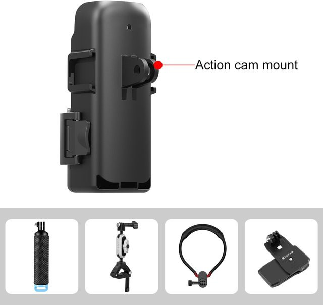 PULUZ Erweiterter Rahmen für DJI OSMO Pocket 3 Kameraschutzrahmen und Erweiterungsadapterhalterung in Schwarz - Bild 1