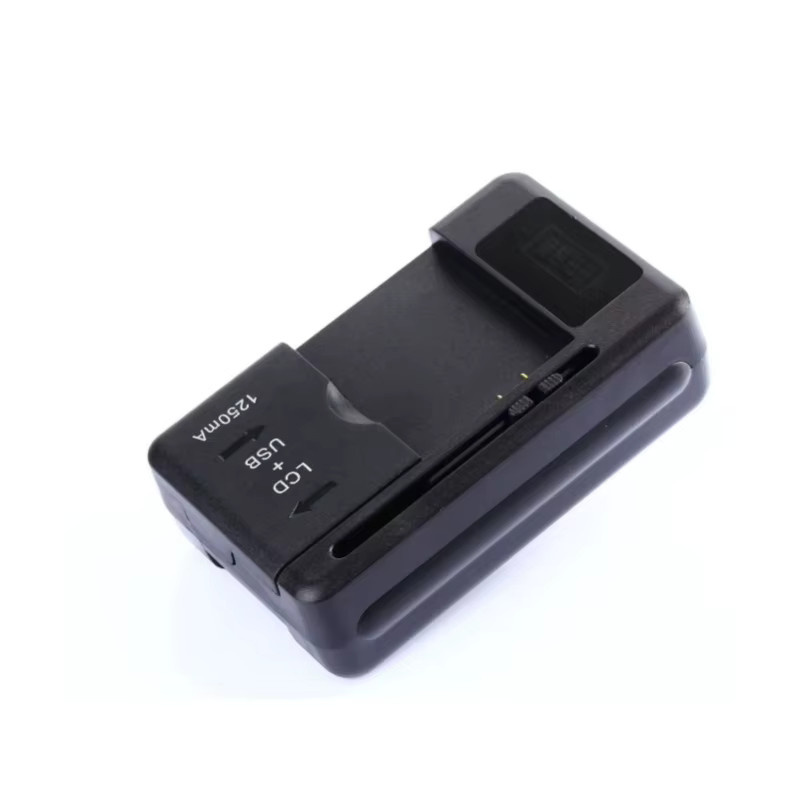 Alasicka Universeller mobiler USB-Ladeadapter für US/EU/UK mit LCD-Anzeige in Schwarz - Bild 2