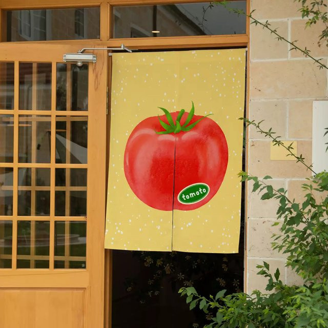 VIKAMA Kreativer Tomaten-Türvorhang als Küchen- und Schlafzimmer-Trennvorhang in Multicolour, Höhe: 90 cm, Breite: 65 cm - Bild 1