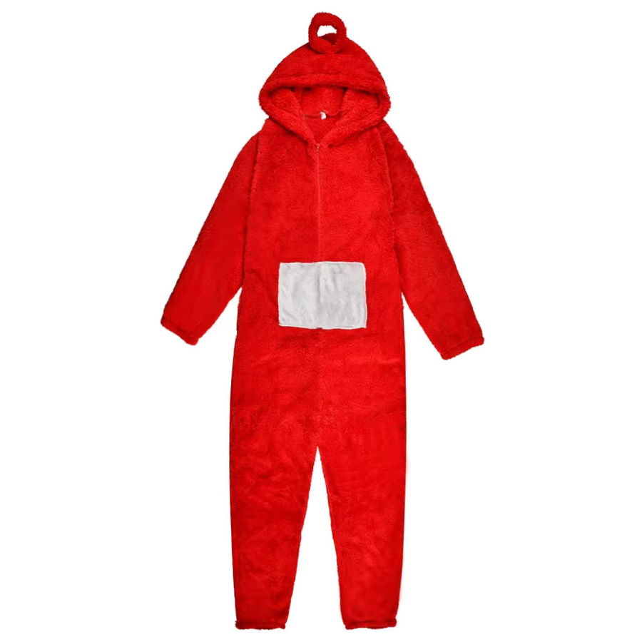 HHYRCOS Teletubbies Tinky Winky Laa-Laa Pyjama Kostüm, Einteiler, Lila - Bild 5