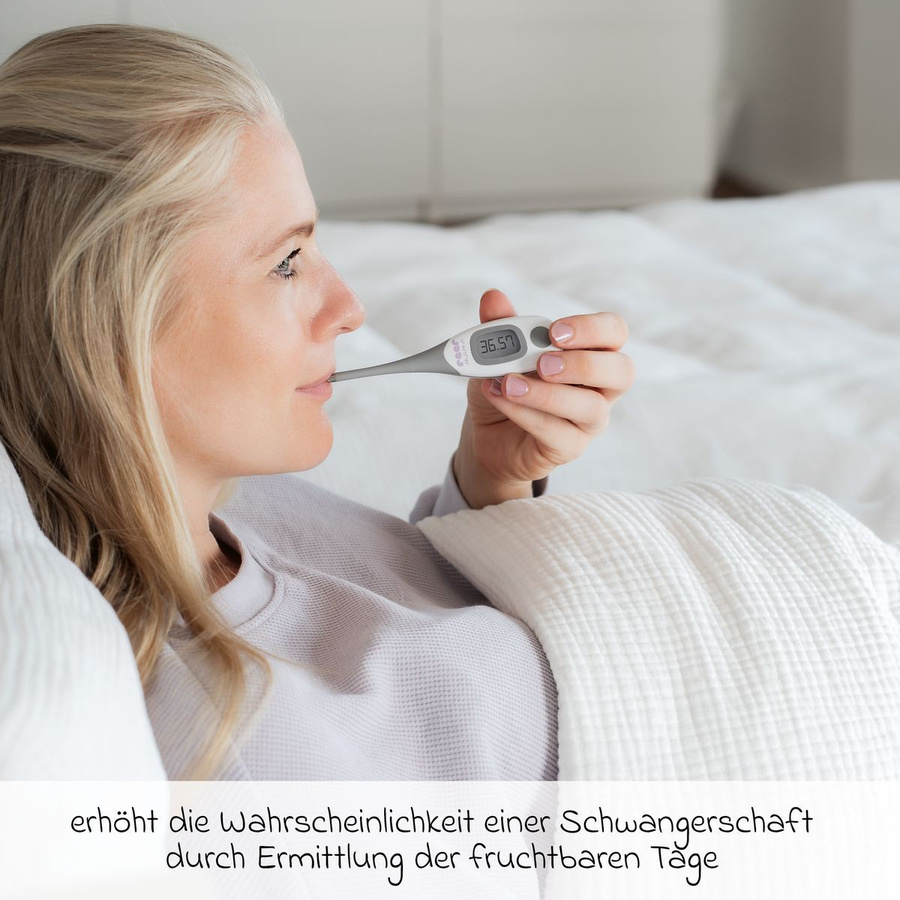 Reer Basalthermometer zur Messung der Basaltemperatur in Weiß und Grau - Bild 2