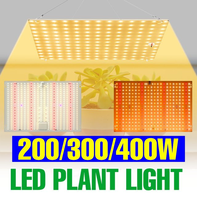 NJHIKG 400W Vollspektrum LED Quantum Board Pflanzenzuchtlampe für Indoor und Gewächshaus-Zelte - Bild 1