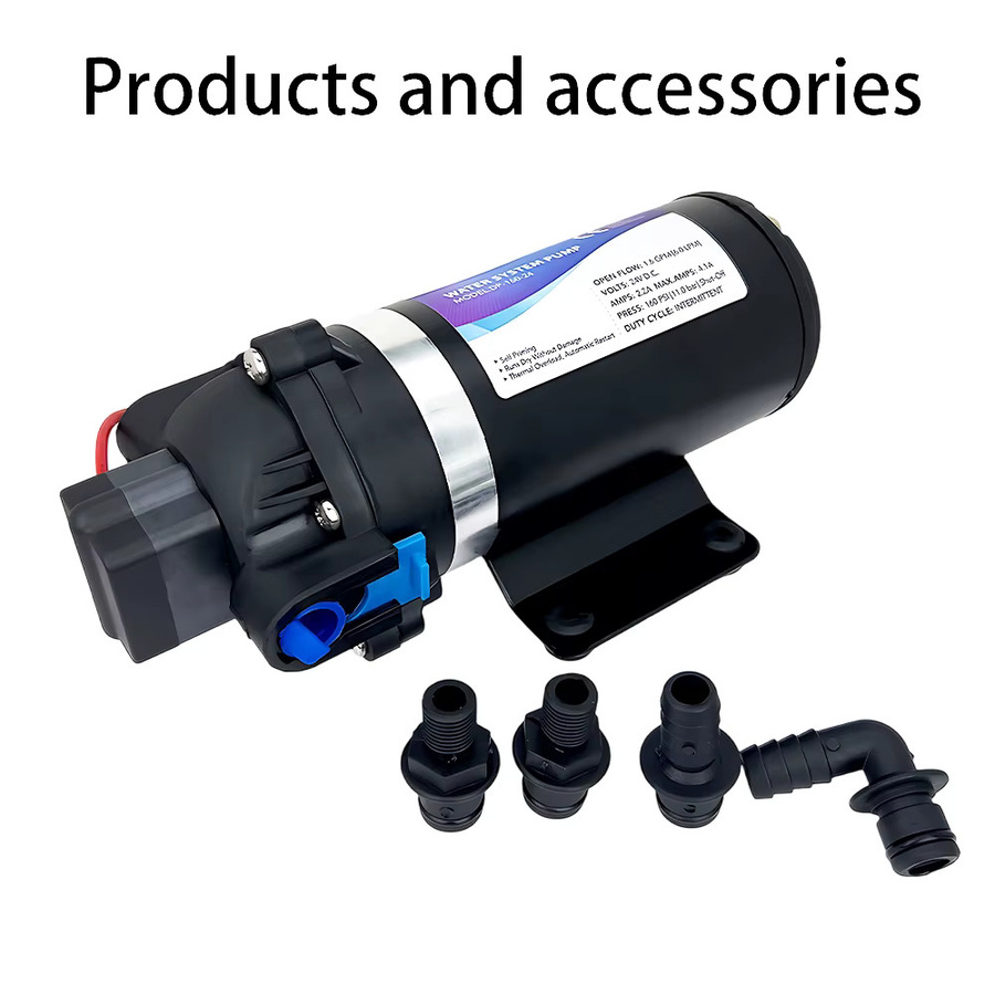 Hochdruck-Membranpumpe von xmshxltd mit Automatikschalter, 160PSI, 7L/min Förderleistung und 110m Förderhöhe für Autowäsche, Bewässerung und Hauswassererhöhung - Bild 4