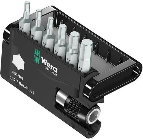 Wera Bit-Check 7 Hex-Plus Bit-Set 7-teilig Innen-Sechskant Schwarz - Bild 1